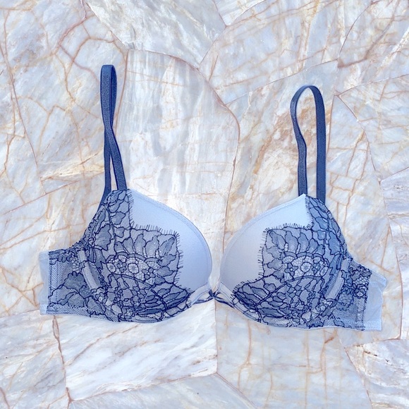 VS BOMBSHELL Add-2-Cups Push-Up Bra 32B GREY - Picture 1 of 7